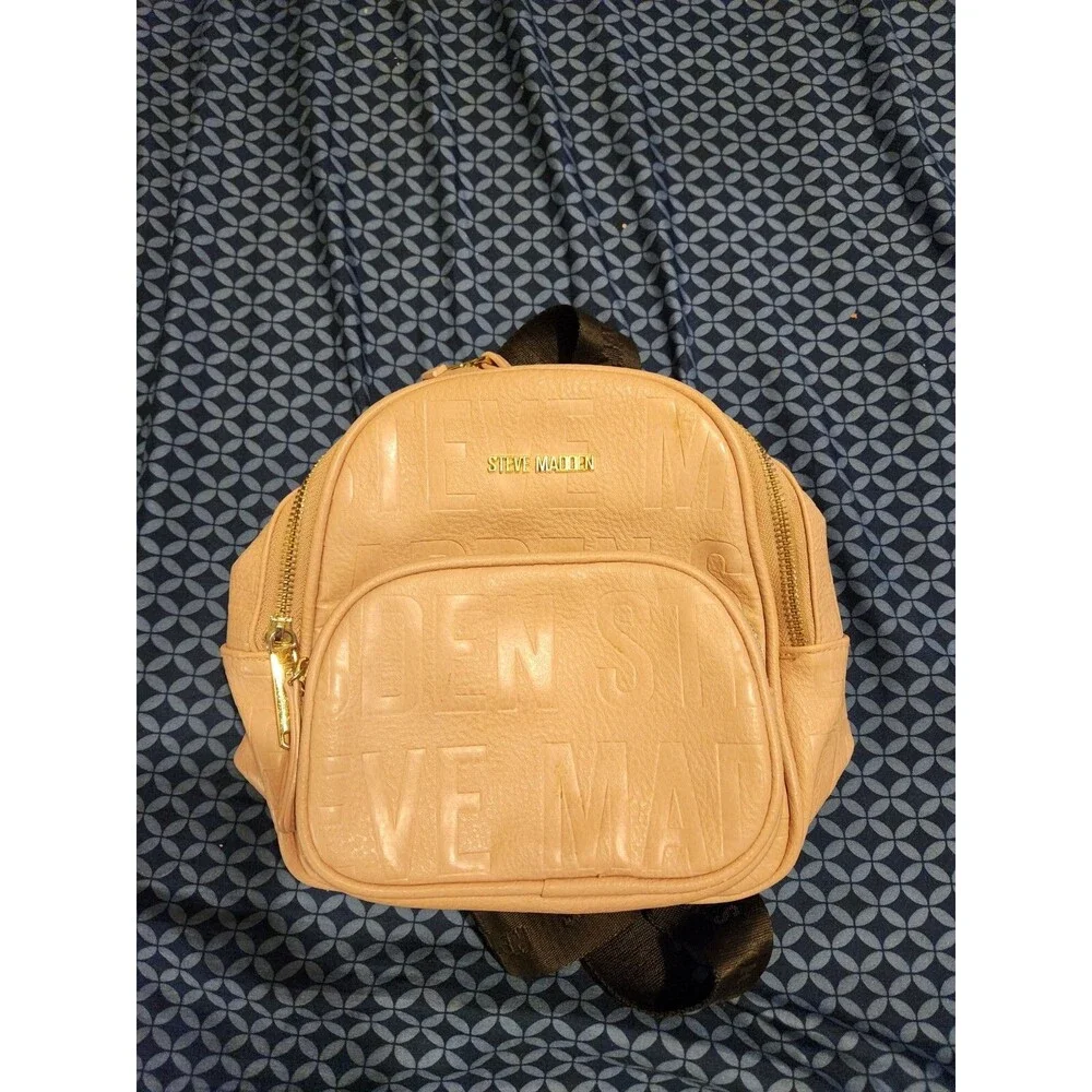 STEVE MADDEN mini Pink backpack with pockets&tassel - Picture 1 of 10